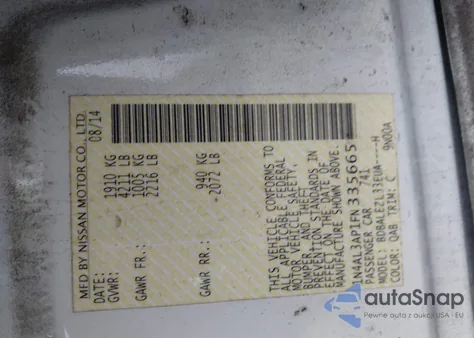 2015 Nissan Altima 2.5 S from USA, damaged, VIN 1N4AL3AP1FN335665